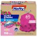 Hefty Ultra Sterke 13 Gallon Vuilniszakken, Hoge Keuken Vuilniszakken 13 Gallon Size, Weerstaan Lekken, Lekken en Scheuren, Continue Geurcontrole, Roze, Fabuloso Watermeloen Geurgeur, 110 Zakken
