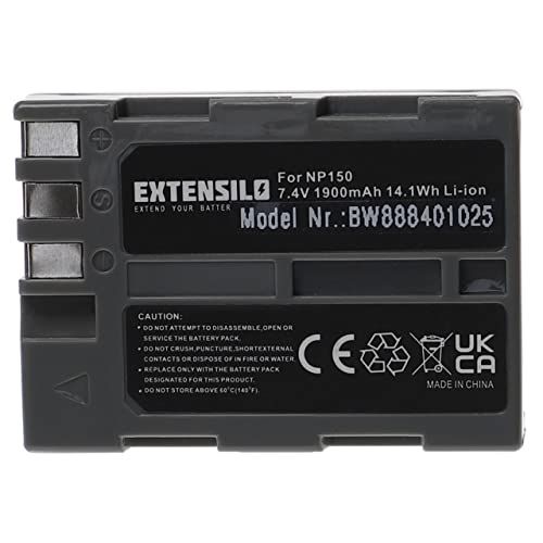 EXTENSILO Accu compatibel met Fujifilm BC-150, is Pro Camera (1900mAh, 7,4V, Li-Ion)