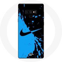 Nike Hoesje voor Samsung Galaxy Note 9 Logo Blauw en Zwart Maniacase