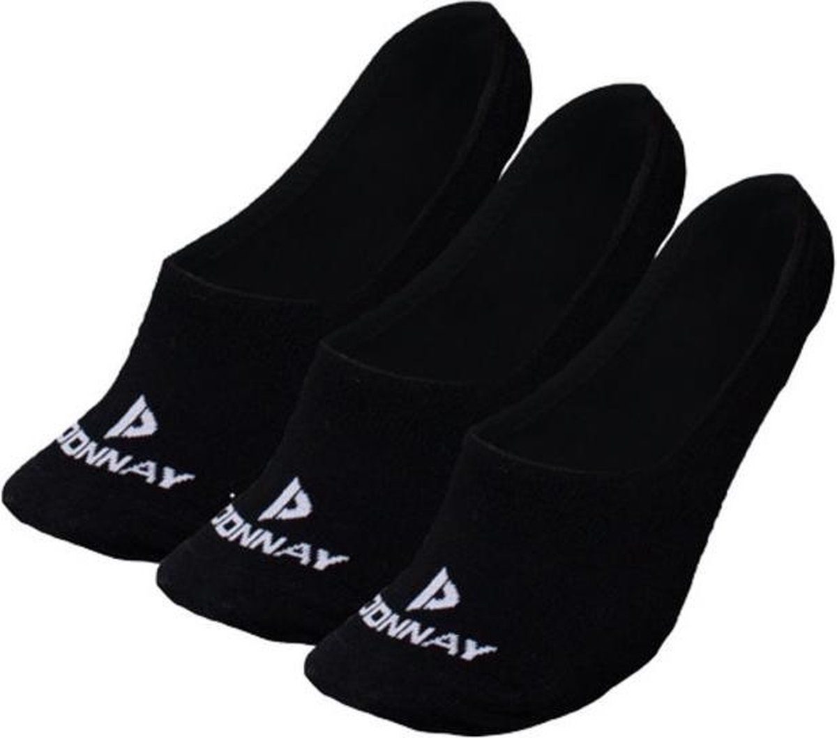 Donnay enkelsokjes Footies zwart 3 paar