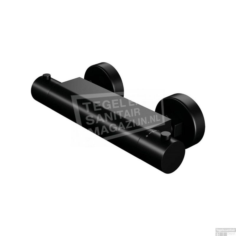 Brauer Opbouw Douchekraan Black Thermostatisch Mat Zwart
