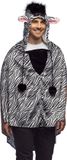 Boland Poncho Zebra Volwassenen Dieren Polyester Multi