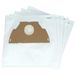 vhbw 10x Sacs Compatible Avec Progress Diamant D 600, D 601, D 602, D 603, D 604 Aspirateur - Microfibres Non Tissées, 28cm X 21,5cm, Blanc
