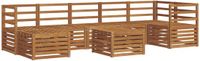 vidaXL - Hoek loungeset - Acacia hout - Naturel