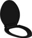 vidaXL Toiletbril soft-close met quick-release ontwerp zwart