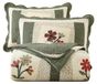 Ensemble de literie imprimé de fleurs, 3 pièces, 100% coton, King-size, vert