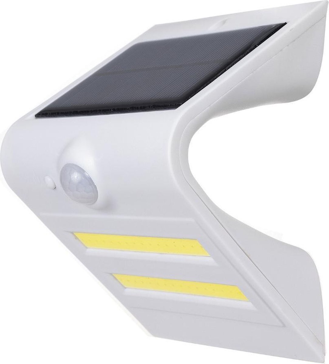 ABC-LED Solar LED Buitenlamp - 0.8 Watt - Schemer + bewegingssensor