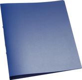 Q-CONNECT ringmap, PP, 2 ringen, 25 mm, transparant blauw