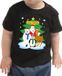 Bellatio Decorations Shoppartners Bv Kerst shirt / t-shirt zwart - Santa / kerstman en zijn dierenvriendjes voor peuters / kinderen - jongen / meisje 86