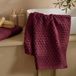 NOUS Living serviette en coton 100x50 cm - rouge foncé