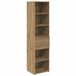 vidaXL Highboard Artisan Eikenhout 45 x 42,5 x 185 cm