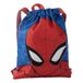 Spider-Man schoolrugzak voor jongens en meisjes, kinderrugzak met verstelbaar trekkoord en handgrepen, 27 x 33 cm, 100% polyester, blauw en rood, officieel gelicentieerd product, ideaal voor school en