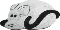 Arquivet Krabpaal voor katten in muisvorm, wit en zwart, 56 x 40 cm