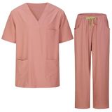 MISEMIYA Medisch uniform, uniseks, Mz-1689-7835, Poeder roze