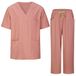 MISEMIYA Medisch uniform, uniseks, Mz-1689-7835, Poeder roze