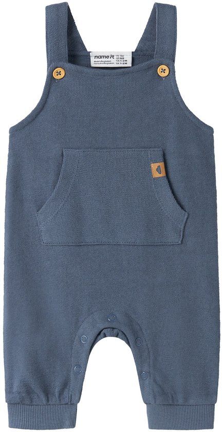 Name it Tuinbroek Biologisch katoen Mannen Vintage Indigo Effen Mouwloos