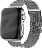 Bandz Milanese loop band geschikt voor Apple Watch 1/2/3/4/5/6/8/9/SE - Maat: 38/40/41/42mm - Zilver