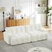OKWISH Canapé 2 places Chenille Beige