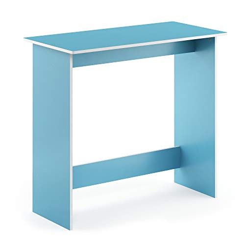 Furinno Simplistic Bureau - Lichtblauw/Wit - 39,4 x 80 x 75,7 cm