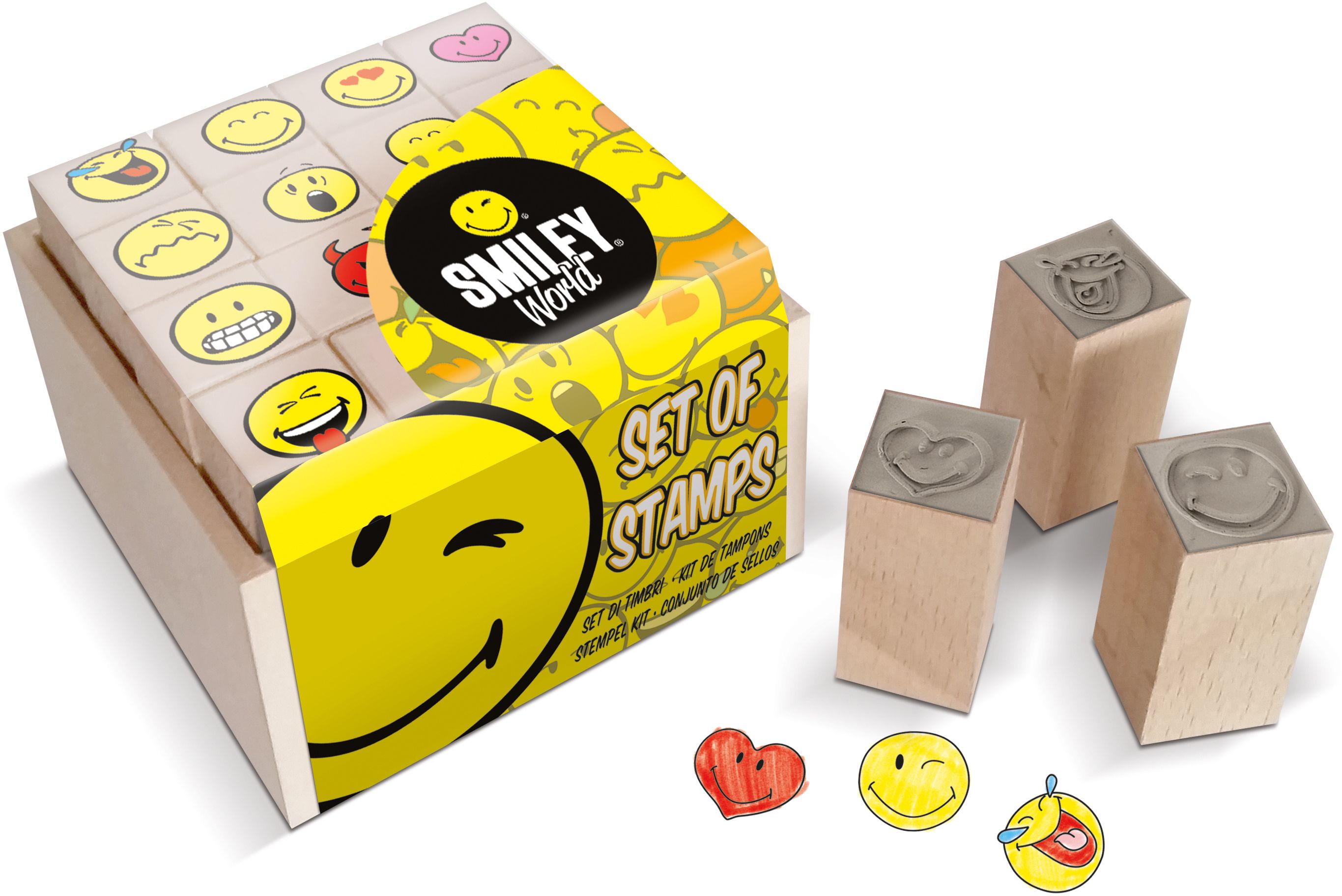 Multiprint Smiley Kinderstempelset Multi 3+ Jaar