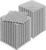 VEVOR in elkaar grijpende tegels 55 stuks vloertegels drainage vloertegels, vloertegels 30 x 30 cm buiten vierkante vloertegels patio PVC vloertegels badkamer, zwembad, toilet, grijs