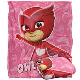 PJ Masks Kinderdeken, 152 x 127 cm, Owlette, karakter, Silky Touch, superzachte plaid