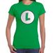 Bellatio Decorations game verkleed t-shirt dames - loodgieter Luigi - groen - carnaval/themafeest XL