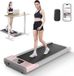 Walking Pad tapis de course pour le bureau - Moteur 2,5 cv - Jusqu'à 6 km/h - Poids maximum 136 kg - Surface de course 39 x 90 cm - Affichage - Bluetooth - Rose