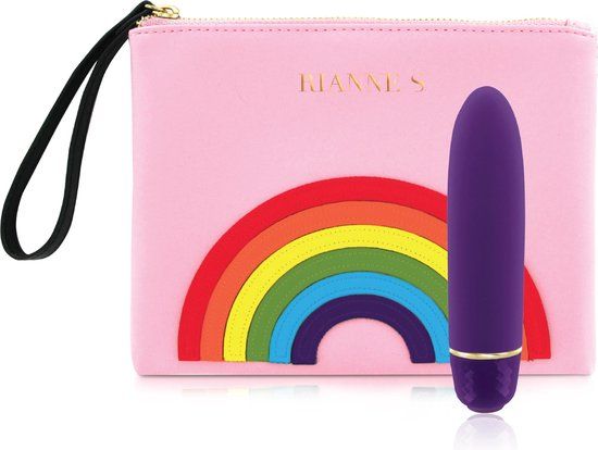 Rianne S Essentials Classique Pride Vibrator - Donker Paars - 12 cm - Oplaadbaar