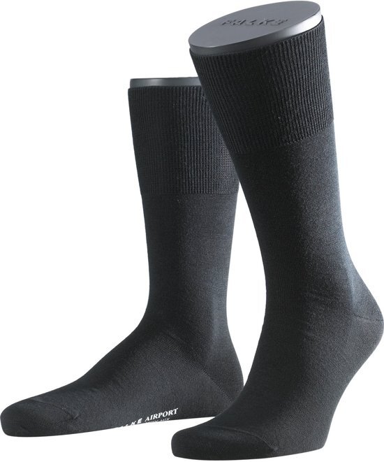 FALKE Ergonomic Sport System FALKE Airport 14435 Heren Sokken - Black - Maat 47-48