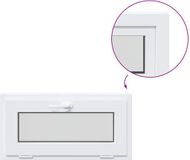 vidaXL - Kantel - kelderraam - RISOR - 80 - x - 45 - cm - PVC - en - helder - vlakglas