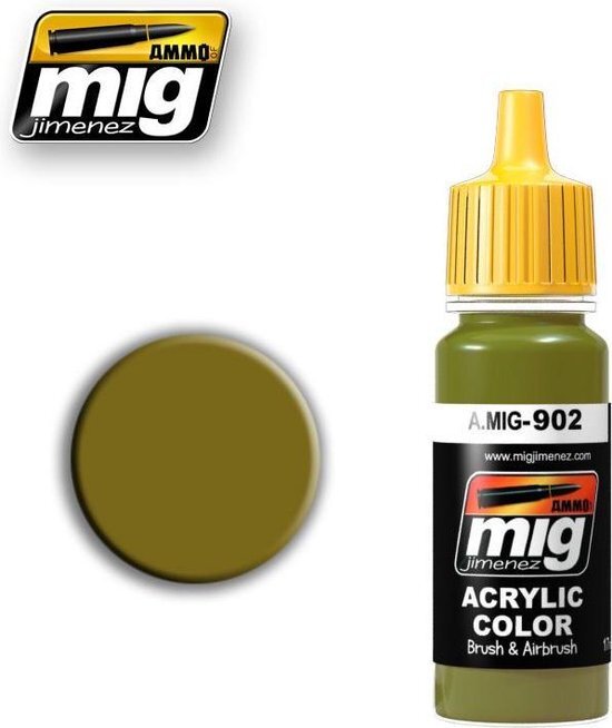 mig MIG-0902 Donkergele basis Acrylverf, Multicolor