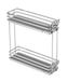 GTV Keukenorganizer MovixPRO Cargo-uitvoering uittrekbaar reksysteem buitenbreedte 200 mm 2 planken zonder rails chroom