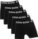 Björn Borg Cotton Stretch Jongens Boxershort - 5 stuks - Zwart - Maat 122-128