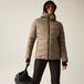 Dare 2b REGATTA Polska Glacial Dames Ski Jas Beige Polyester Waterdicht Getailleerd