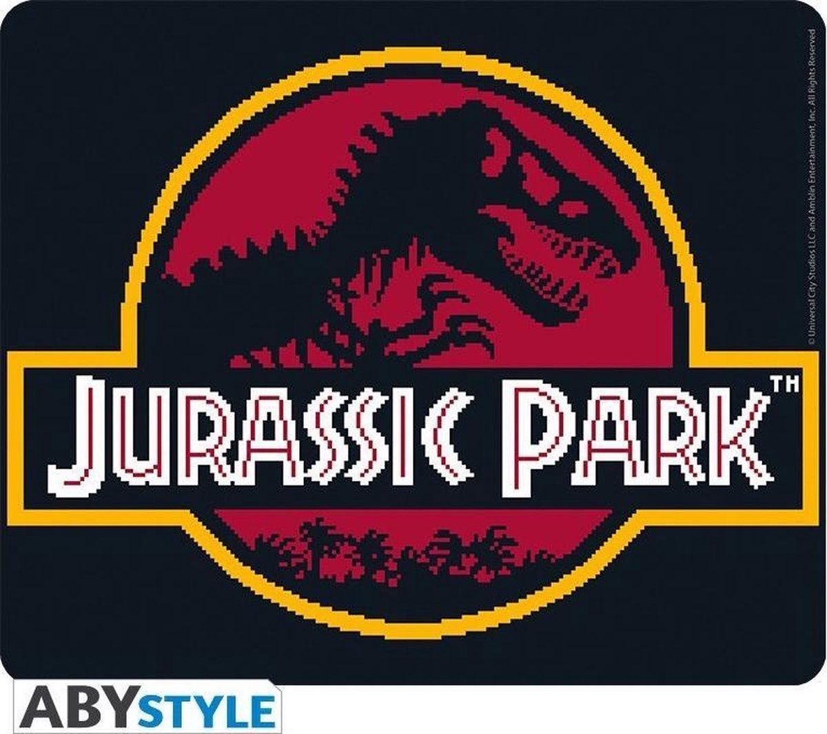Abystyle JURASSIC PARK - Pixel Logo - Muismat - 23.5x19.5 cm