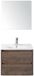 BES LED Dante Badmeubelset 60 cm - Tabacco - Keramische Wastafel Wit Enjoy met Spiegel