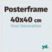 yd. Cadre pour affiche 40x40 cm Blanc Brillant Plastique Paris