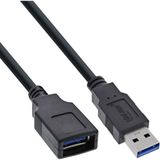 InLine 35665 Câble USB USB 3.2 Gen 1 (3.1 Gen 1) 5 m USB A 5 Gbit/s Noir