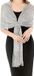 Allecto Plus Foulard Argent Taille M Cachemire Glitter
