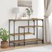 vidaXL Console tafel artisanaal eikenkleurig 100 x 35 x 75 cm