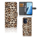 B2Ctelecom Boekhoesje voor OPPO Find X5 Lite | Reno 7 5G Telefoonhoesje met Pasjes Leopard