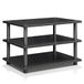 Furinno TV-standaard zonder gereedschap, bois, noir/noir, taille unique