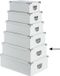 5five Opbergdoos/box - Wit - Karton - L44 x B31 x H15 cm