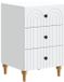 vidaXL Nachtkastje met lade Wit 43x 41 x 66,5 cm Bewerkt hout
