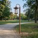 Lindby Tuinpad verlichting - 1 licht - Aluminium, glas - H: 109 cm - E27 - Roest, transparant