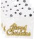 Cosy&Trendy Billiet - Vanlaere 18x stuks Merry Christmas kersthangers goud van kunststof 10 cm kerstornamenten