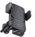 Baseus Wisdom Telefoon Ventilatierooster Draadloos Opladen 15W Zwart