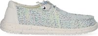 HEYDUDE Wendy Stretch Speckle Dames Instappers Canvas Wit