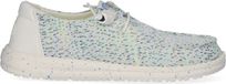 HEYDUDE Wendy Stretch Speckle Dames Instappers Canvas Wit